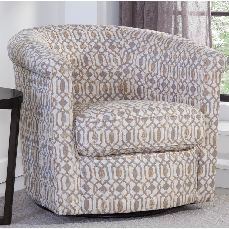 Pattern best sale barrel chair